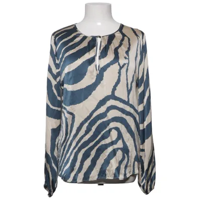 Bluse (Blå, Beige) fra Dea Kudibal Elastan, Silke