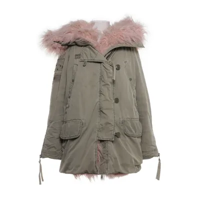 Vinterkappa (Grön, Rosa) från Odd Molly Bomull, Elastan, Kupro, Polyester