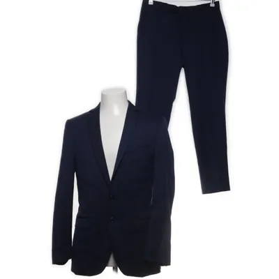 Suit (Blue) from Abrams Elastane, Polyester, Wool
