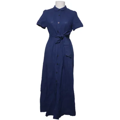 Robe chemise (Bleu) de Sézane Coton, Lin