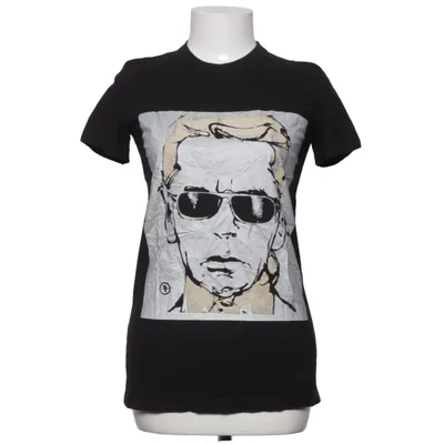 T-shirt (Noir, Or) de Karl Lagerfeld Coton