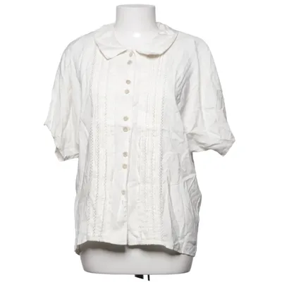Korte mouwen shirt (Wit) van Daniel Duval Linnen, Viscose