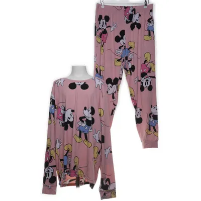 Pyjamas (Rosa, Flerfärgad) från Disney Elastan, Polyester