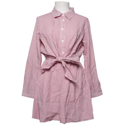Skjortklänning (Röd, Vit) från By Malina Collection
