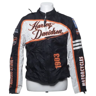 Motorcykeljacka (Svart, Vit, Orange) från Harley Davidson Elastan, Polyamid, Polyester