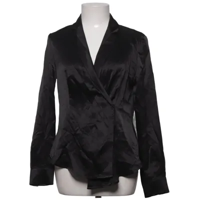 Wikkelblouse (Zwart) van Daisy Silk Zijde