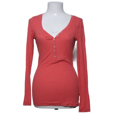 Henley shirt (Red) from Tommy Hilfiger Denim Cotton, Elastane