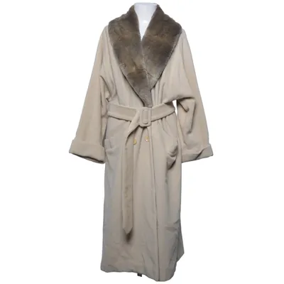 Jas (Beige) van Cerruti 1881 Angora, Katoen, Viscose, Wol, Bont