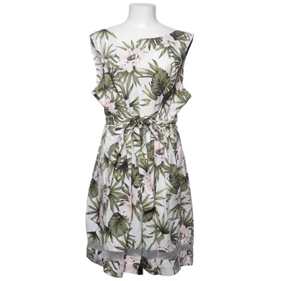 Klänning (Vit, Flerfärgad) från Dorothy Perkins Bomull, Elastan, Polyamid