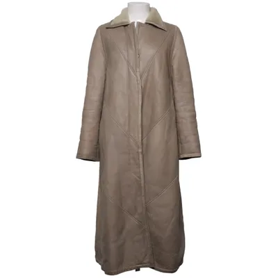 Shearling jas (Beige) van Goldstein