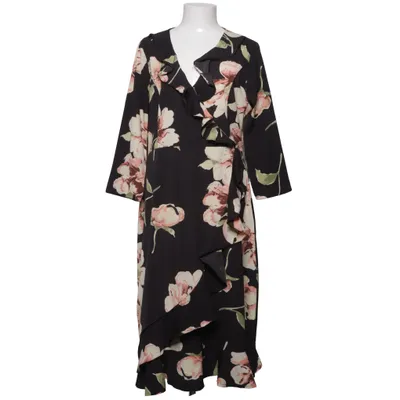 Slå-om-kjole (Sort, Flerfarvet) fra Sara Louise Polyester