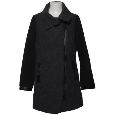 Coat (Gray, Black) from Koton Acrylic, Cotton, Polyamide, Polyester, Viscose, Wool