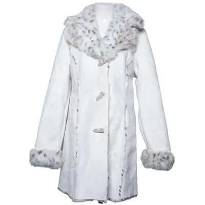 Shearling jacket (White) from Kriss Polyester