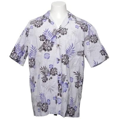 Short sleeve shirt (White, Blue, Purple) from Aloha Republic Cotton