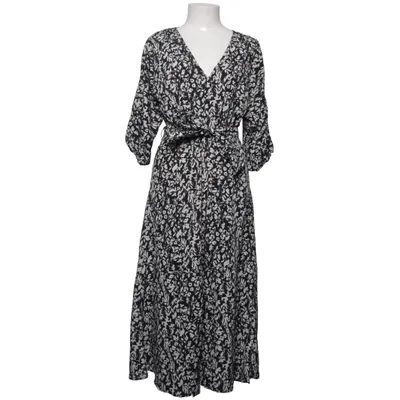 Wrap dress (Black, White) from Pernilla Wahlgren Polyester