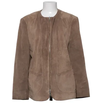 Leather jacket (Brown) from Gerry Weber Acetate, Leather
