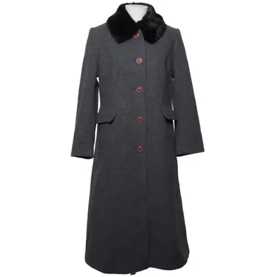 Coat (Gray, Black, Red) from Eastex Cashmere, Polyamide, Polyester, Wool