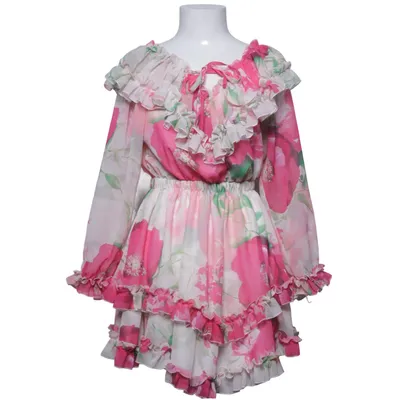 Klänning (Rosa, Grön, Vit) från Excellence Bomull, Polyester