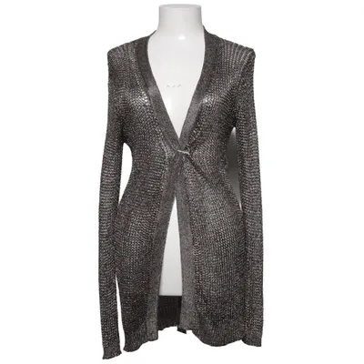 Cardigan (Gray) from Mystery Jane Metallic fiber, Viscose