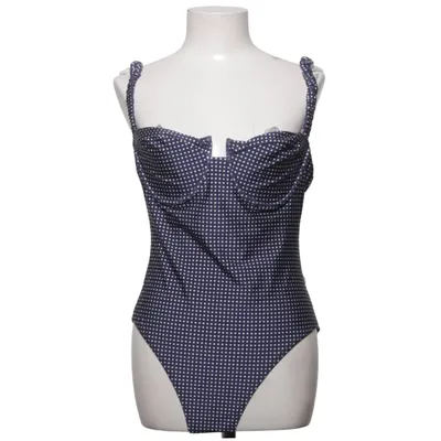 Swimsuit (Blue, White) from Solid & Striped Elastane, Polyamide
