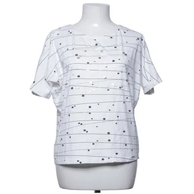 T-shirt (Blanc, Noir) de Quiosque Coton, Élasthane