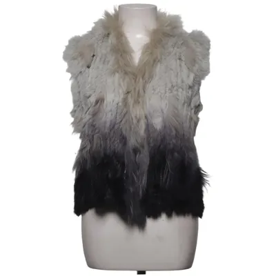 Gilet en fourrure (Gris, Noir, Multicolore) de Yu & Me Fourrure de lapin