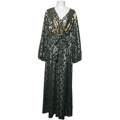 Maxikjole (Grøn, Guld, Flerfarvet) fra Shein Curve Polyester
