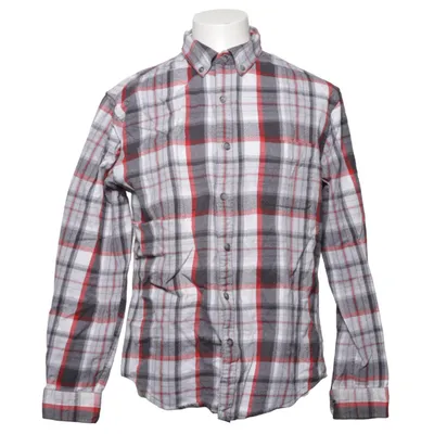 Flanellskjorta (Grå, Röd, Vit) från Lands' End Bomull