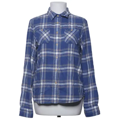 Flannel skjorte (Blå, Hvid) fra American Eagle Outfitters Bomuld