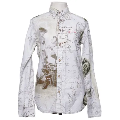 Chemise (Blanc, Multicolore) de Alpin de Luxe Coton