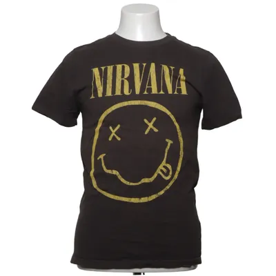 T-shirt (Noir, Jaune) de Nirvana Polyester recyclé