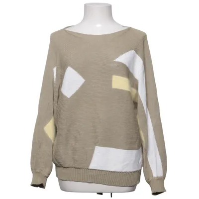 Tröja (Beige, Vit, Gul) från Oui Angora, Bomull, Ull
