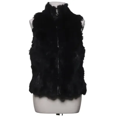 Outdoor vest (Zwart) van Hollies Stockholm Katoen, Polyester, Polyurethaan, Konijnenbont