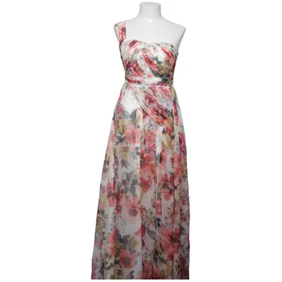 Maxi jurk (Wit, Meerkleurig) van Cotton Club Elastaan, Polyester