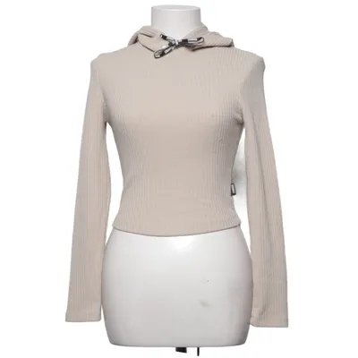 Hoodie (Beige) from Stronger Elastane, Polyester, Viscose