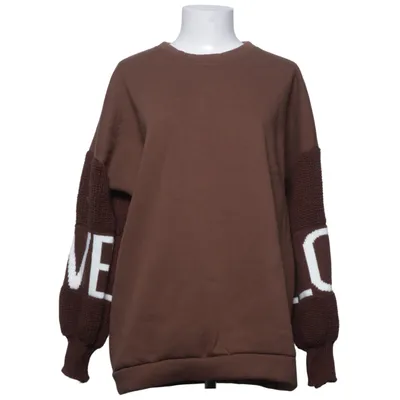 Collegetröja (Brun, Vit) från Estee Brown Bomull, Polyester
