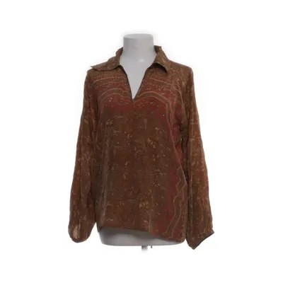 Blouse (Brown, Multicolored) from Cofur Silk