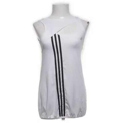 Træningstanktop (Hvid, Sort) fra Adidas Elastan, Polyester