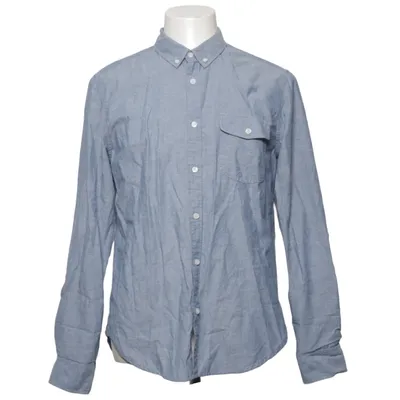 Buttondownskjorte (Blå) fra Forever 21 Men Bomuld