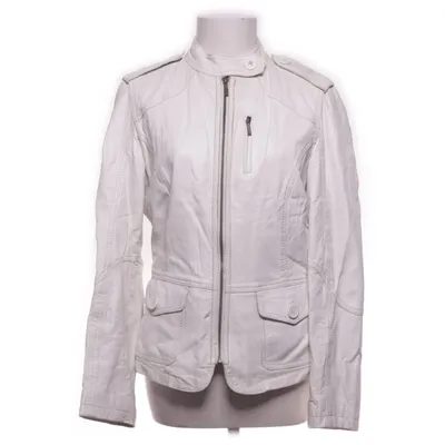 Läderjacka (Vit) från Oakwood