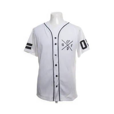 Baseballtröja (Vit, Svart) från Urban Classics Polyester