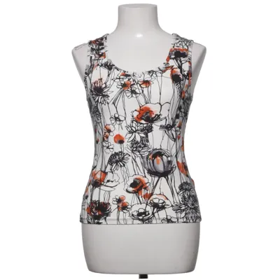 Tank Top (White, Multicolored) from Biba Elastane, Viscose