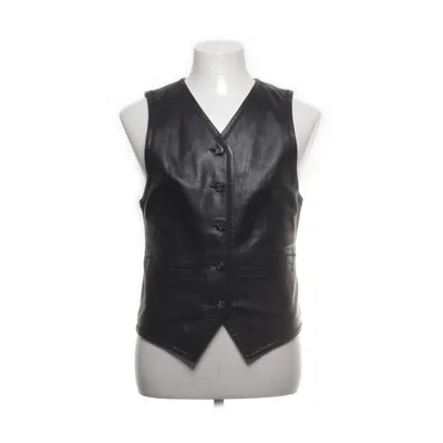 Leather vest (Black) from Lizwear Acetate, Leather