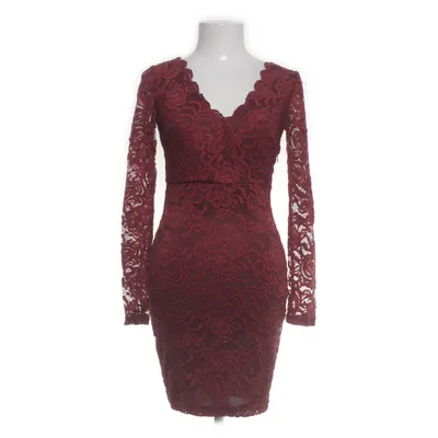 Jurk (Rood) van Bubbleroom Polyester, Elastaan