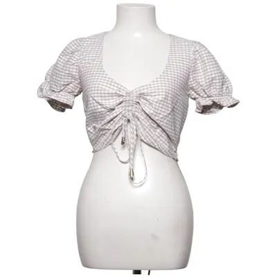 Crop top (Beige, Vit) från Ela Bomull, Viskos