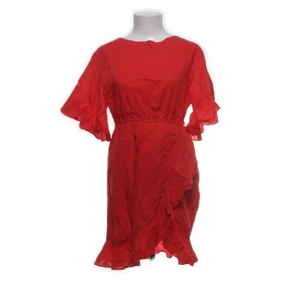 Kjole (Wrap Skirt Flounce Sleeve Dress) fra NA-KD Bomuld