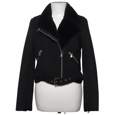 Veste en peau de mouton retournée (Noir) de Trafaluc Polyester
