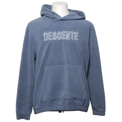 Sweat à capuche (Bleu) de Descente Polyamide, Polyester