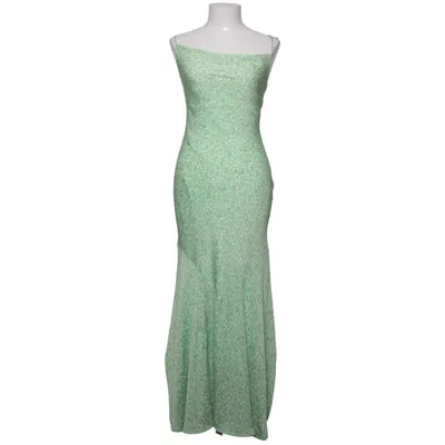 Maxikjole (Grøn, Hvid) fra Adoore Elastan, Polyester