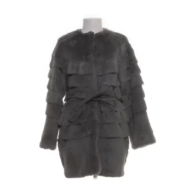 Vinterkappa (Grå) från By Malina Collection Akryl, Bomull, Kaninpäls, Polyester, Ull